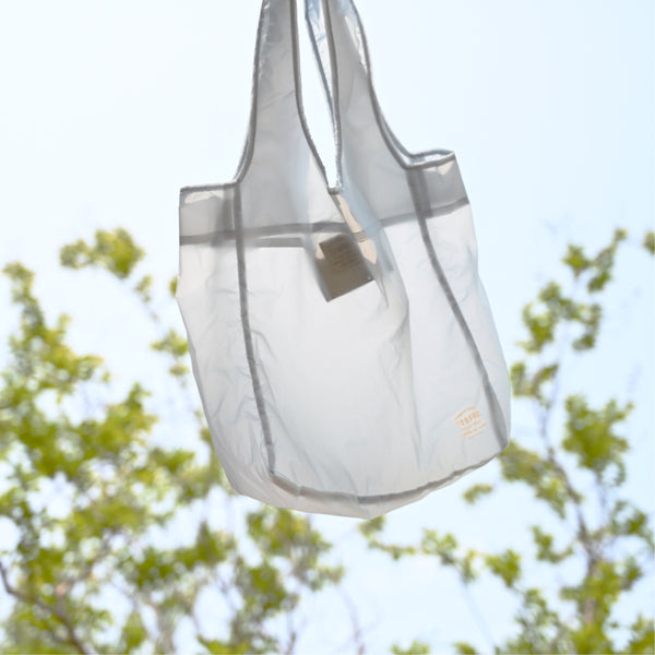 PACKABLE TOTE BAG AIR -NEON- M CLEAR BASE