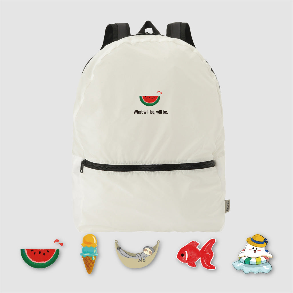 バックパック エアー プリントイメージ 軽やかな夏のリュック