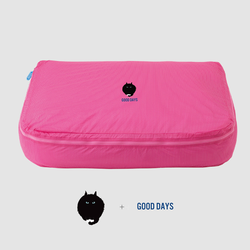 イラストとテキストを同じ場所にすると、イラストの下にテキストが入ります