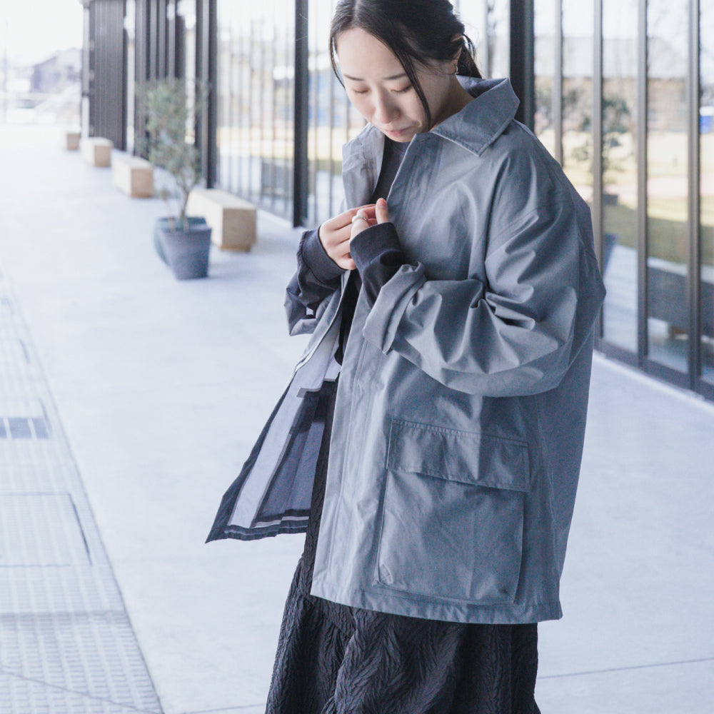 新品　中川政七商店　ポリエステルフードブルゾン　ブルー系　フリー RAIN COAT【中川政七商店×TO&FRO】 – TO&FRO 軽さをもってでかけよう。